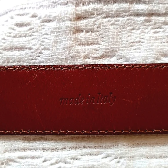 VTG Ralph Lauren Genuine Alligator Belt Sterling Silver 1985 Brown 26 - Picture 11 of 16